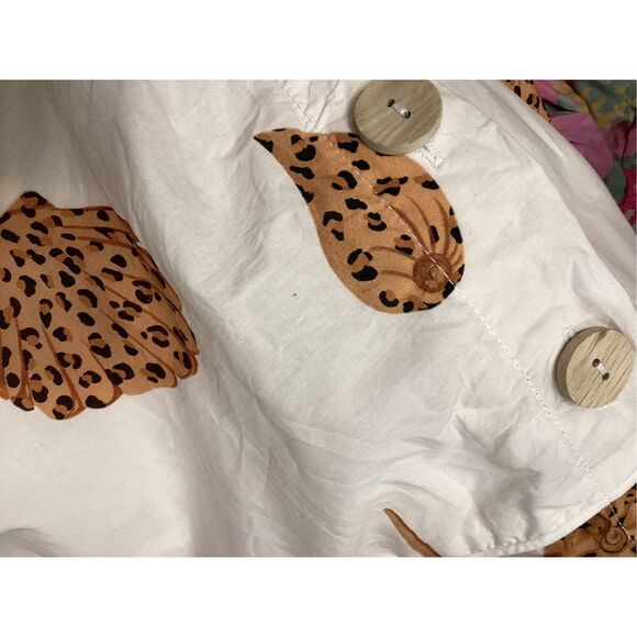 Farm rio leopard sea‎ shell midi dress - Picture 14 of 16